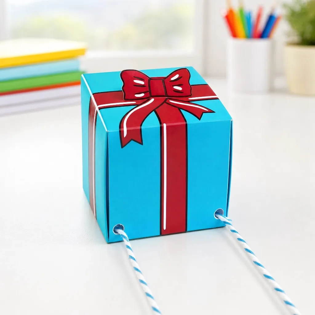 Cubo de papel montado