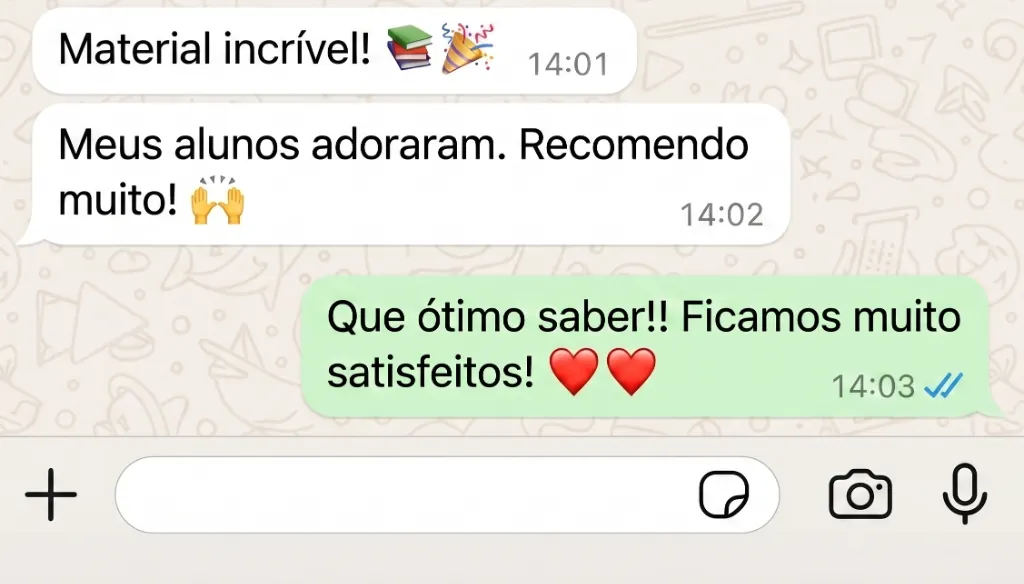 Feedback de professora ou mãe 2