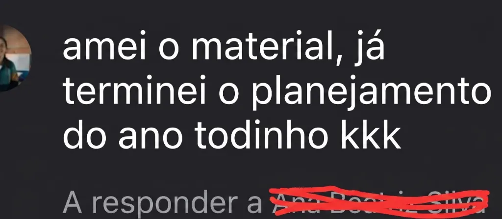 Feedback de professora ou mãe 3